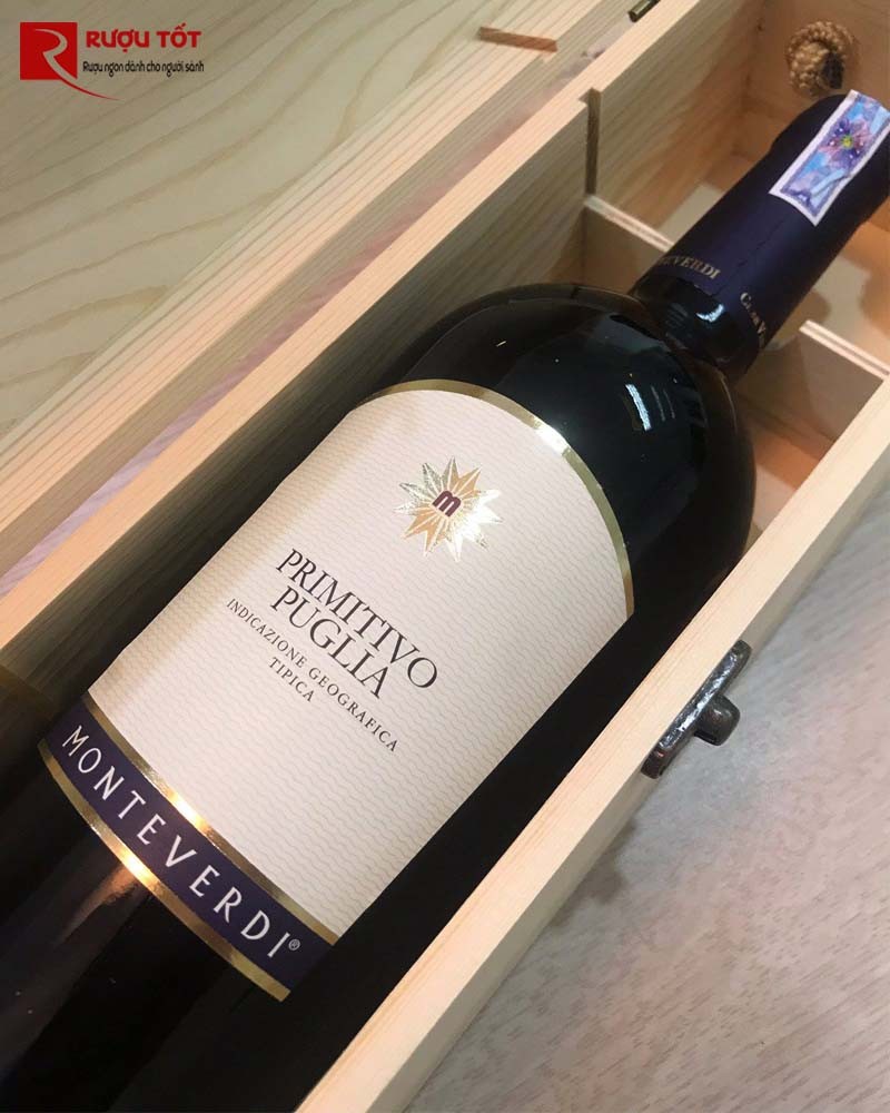 Rượu Vang Primitivo Puglia Monteverdi