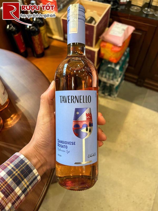 rượu vang Tavernello Sangiovese Rosato