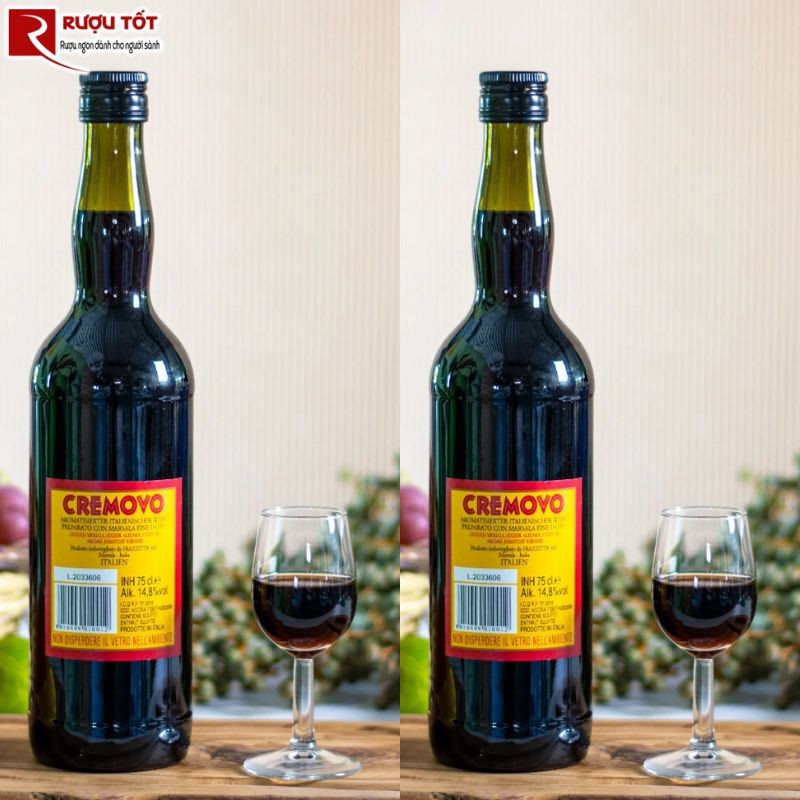 Rượu vang Ý Cremovo Vino Aromatizzato Alluovo