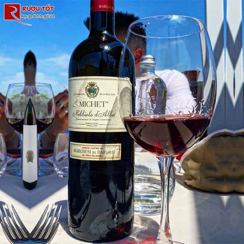 Rượu Vang Ý Michet Nebbiolo dAlba Marchesi di Barolo