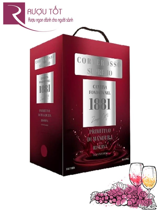 Rượu Vang 1881 Supremo Riserva 3L