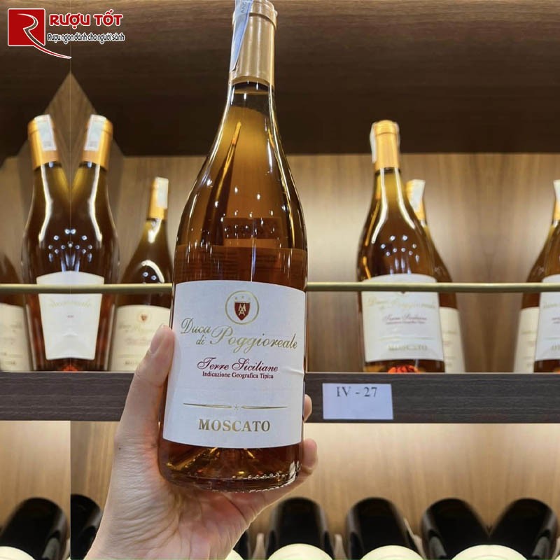 Vang hồng Duca Di Poggioreale Moscato