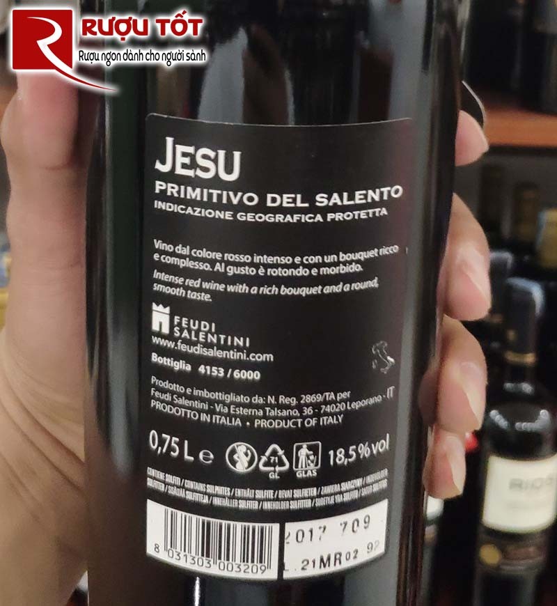 Rượu Jesu Feudi Salentini Old Vines