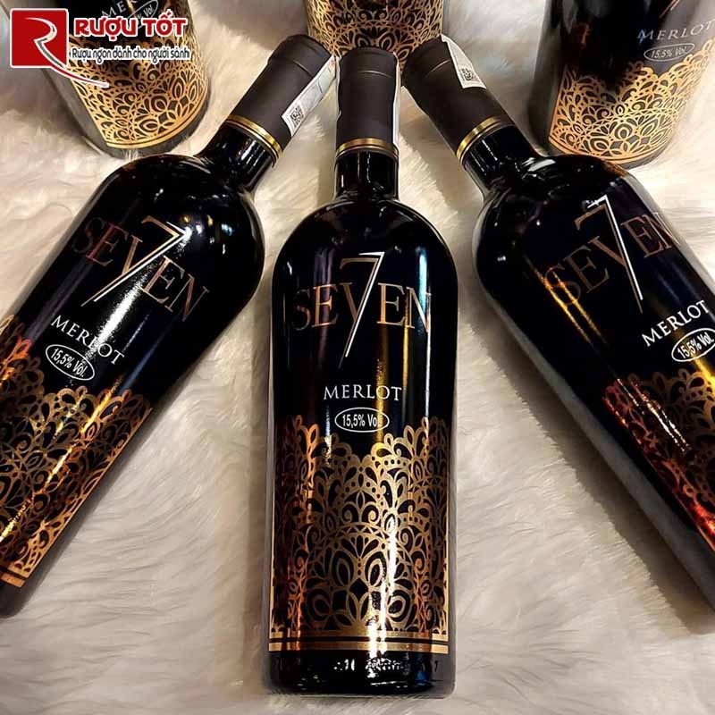 vang ý Seven Merlot