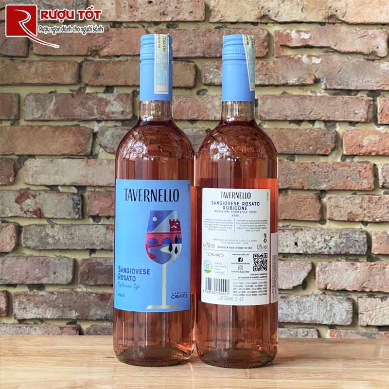 vang ý Tavernello Sangiovese Rosato