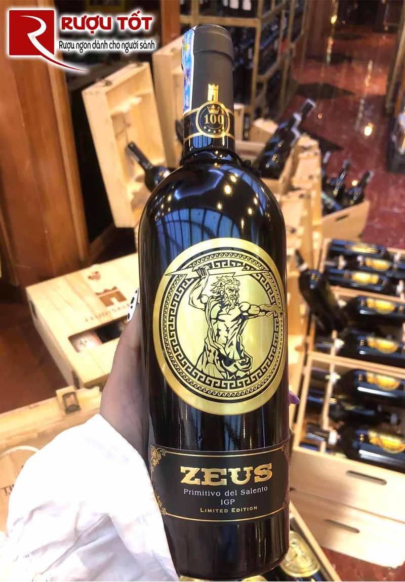 Vang Ý Zeus Primitivo Salento Limited-1