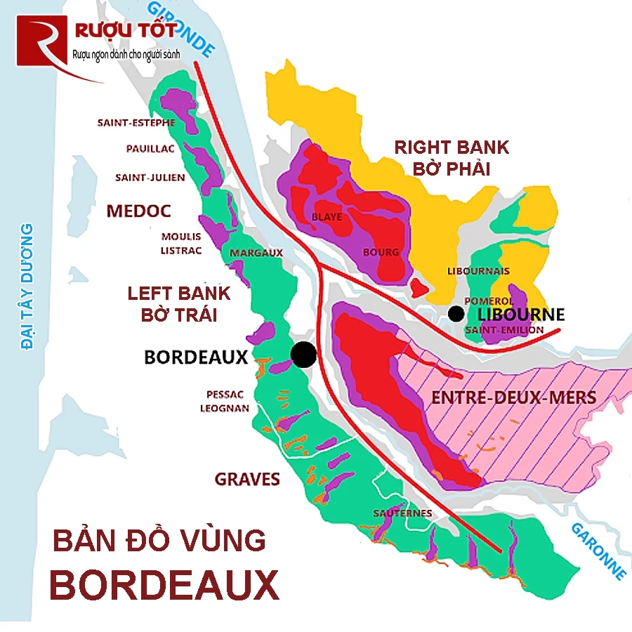 cac vung ruou vang bordeaux