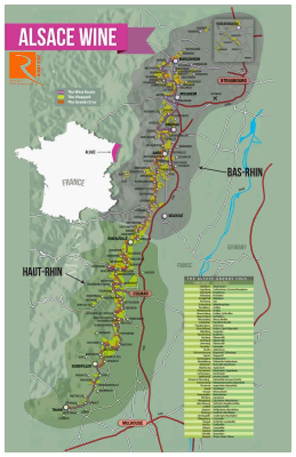 alsace là nhà sản xuất Gewürztraminer lớn nhất thế giới.