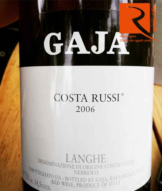 Rượu Vang Gaja Costa Russi Single Vineyard