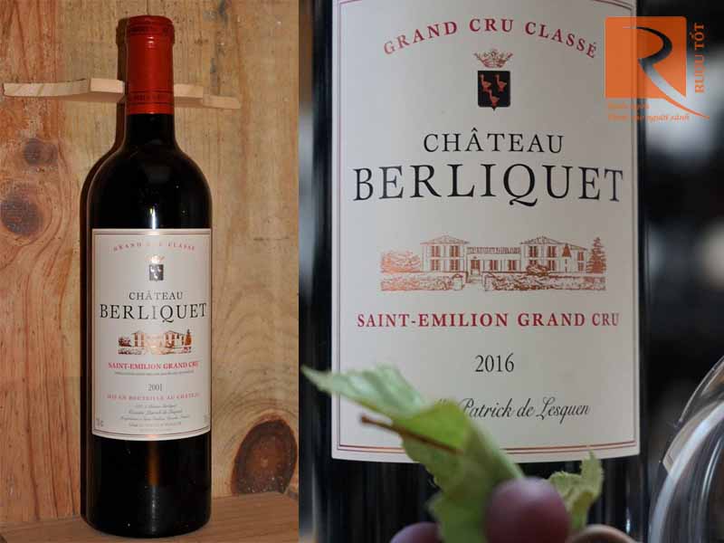 Rượu vang Pháp Chateau Berliquet Saint Emilion Grand Cru Classe