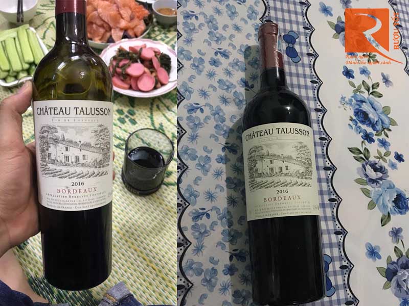 Rượu vang Chateau Talusson Bordeaux Red 