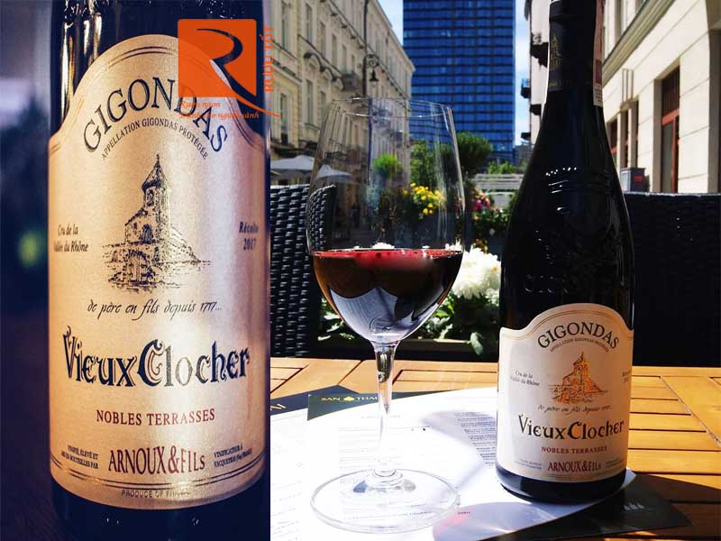 Rượu vang Pháp Gigondas Vieux Clocher