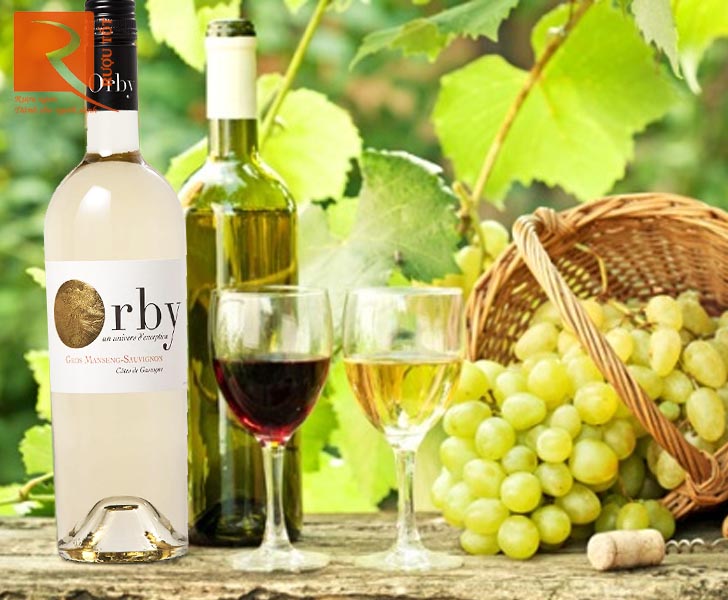 Rượu vang trắng Orby Gros Manseng Sauvignon Bordeaux