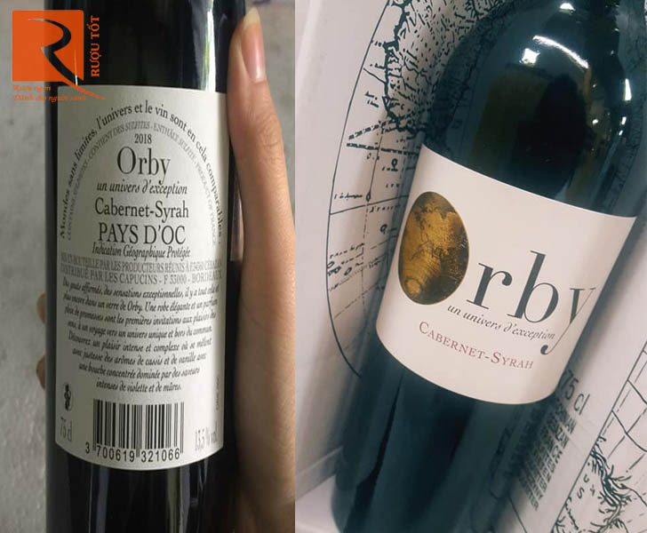 Rượu vang đỏ Orby Cabernet Syrah Bordeaux