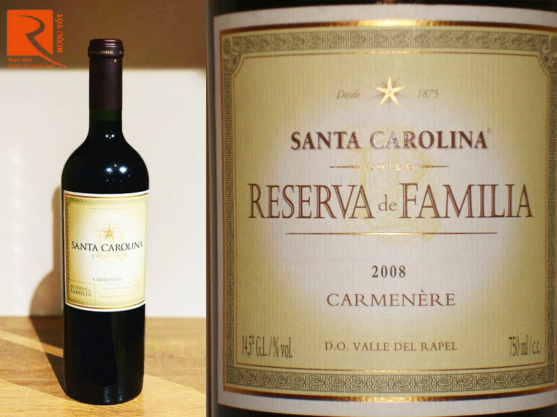 Rượu Vang Chile Reserva De Familia  Carmenère