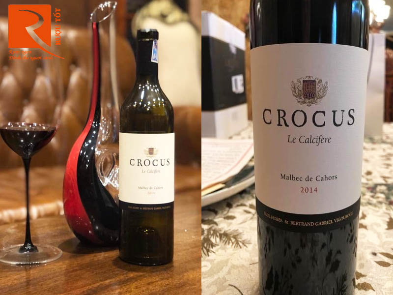 Rượu vang Crocus Le Calcifere Malbec Cahors 