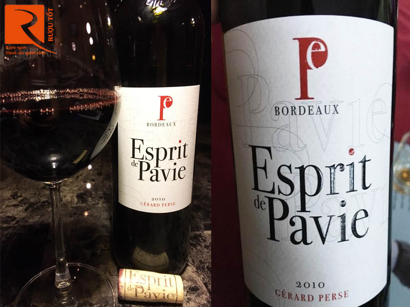 Rượu vang Esprit de Pavie Merlot Cabernet Sauvignon