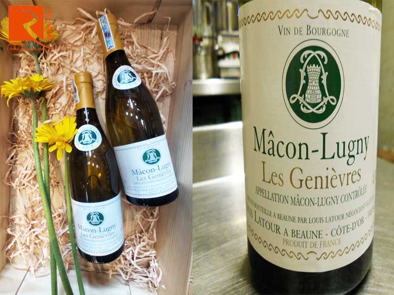 Rượu vang Pháp Macon Lugny Les Genievres Louis Latour