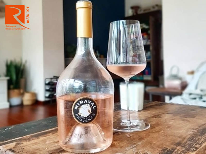 Rượu vang Pháp Miraval Cotes de Provence Rose