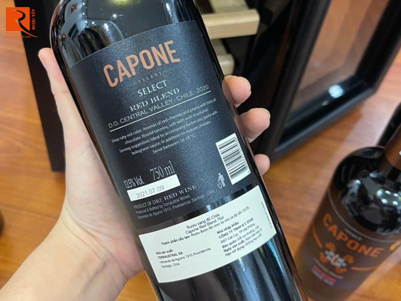 Rượu vang Chile Capone Red Blend Central Valley