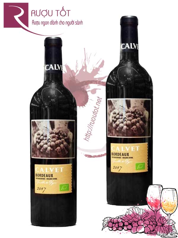 Rượu vang Pháp Calvet Bordeaux Fueille de Vigne Organic wine