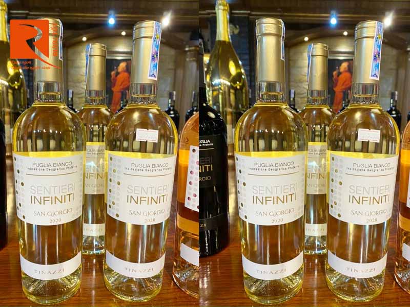 Rượu Vang Ý Sentieri Infiniti Puglia Bianco