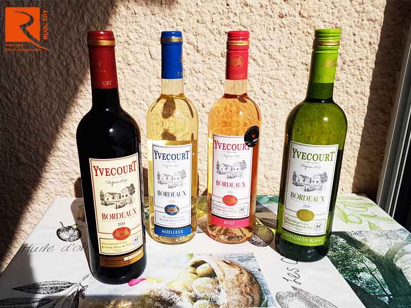 Rượu vang Pháp Yvecourt Bordeaux Brut-Rose Gía rẻ