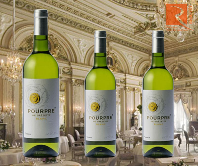Rượu Vang Pourpre de Grezette Blanc 12,5%