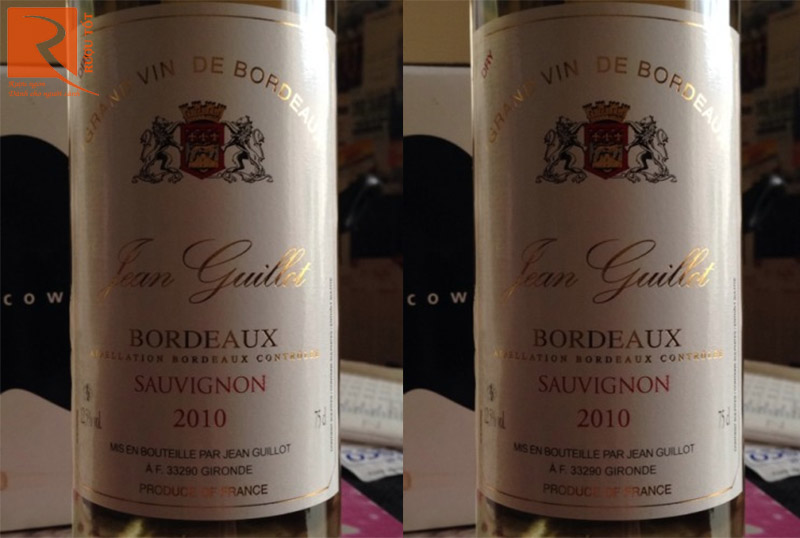 Rượu Vang Jean Guillot Sauvignon Bordeaux
