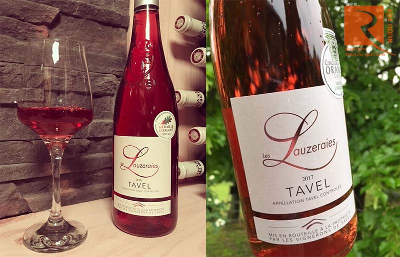 Rượu Vang Les Lauzeraies Tavel Rose