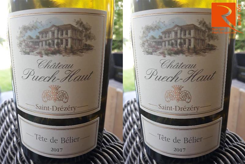 Rượu Vang Chateau Puech Haut Tete de Belier Blanc