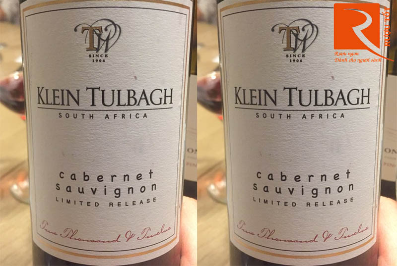Rượu Nam Phi Klein Tulbagh Cabernet Sauvignon
