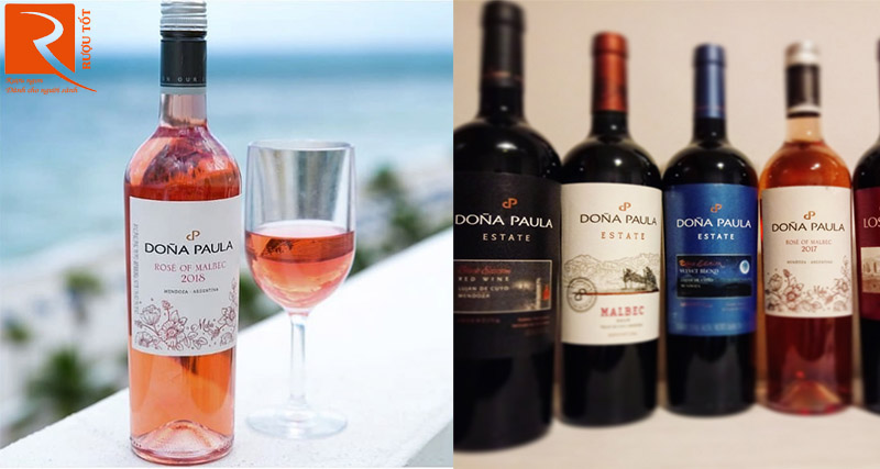 Rượu Argentina Dona Paula Los Cardos Malbec Rose