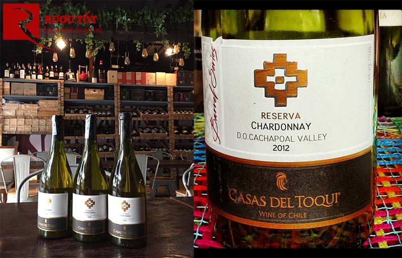 Rượu Vang Casas Del Toqui Chardonnay Barrel Reserva