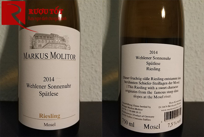Rượu Đức Markus Molitor Wehlener Sonnenuhr Auslese