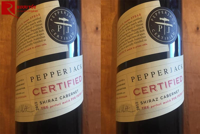 Rượu Pepper Jack Certified Shiraz Cabernet