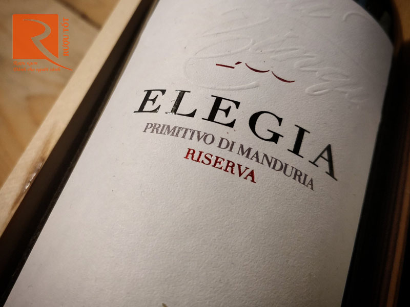 Rượu vang Elegia Primitivo Di Manduria Riserva