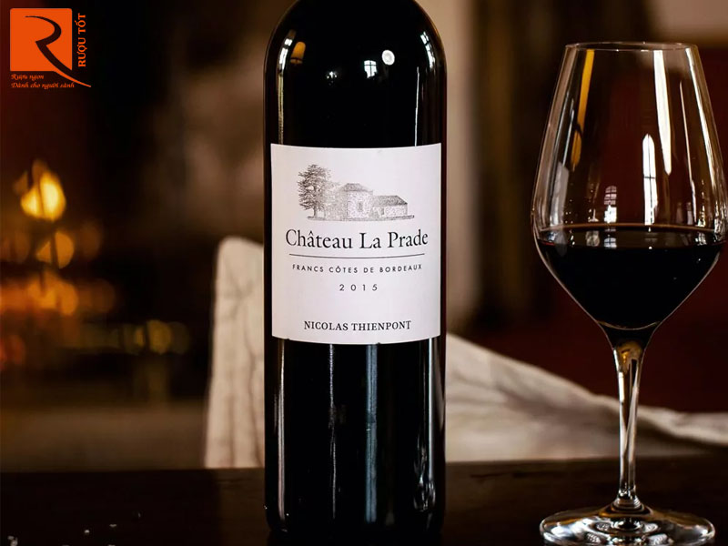Rượu vang Pháp Chateau La Prade Francs Cotes de Bordeaux