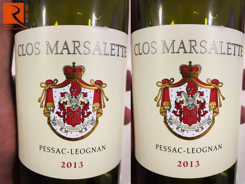 Rượu vang Pháp Clos Marsalette Pessac Leognan trắng