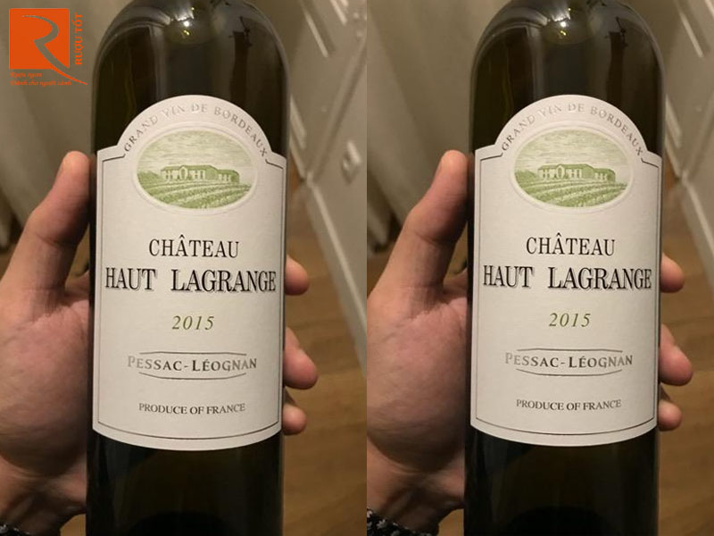 Rượu vang Pháp Chateau Haut Lagrange Pessac Leognan