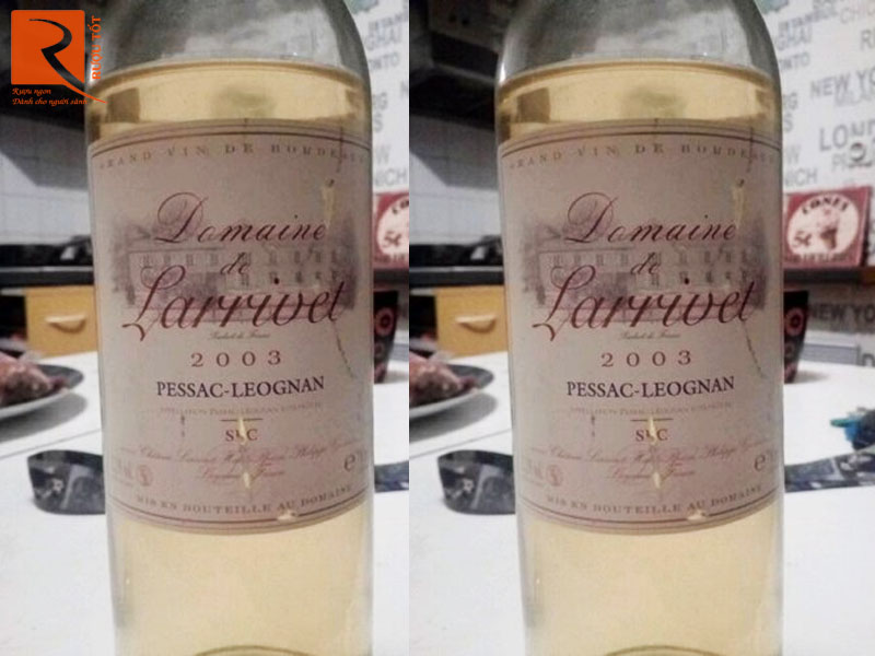 Rượu vang Pháp Domaine de Larrivet trắng