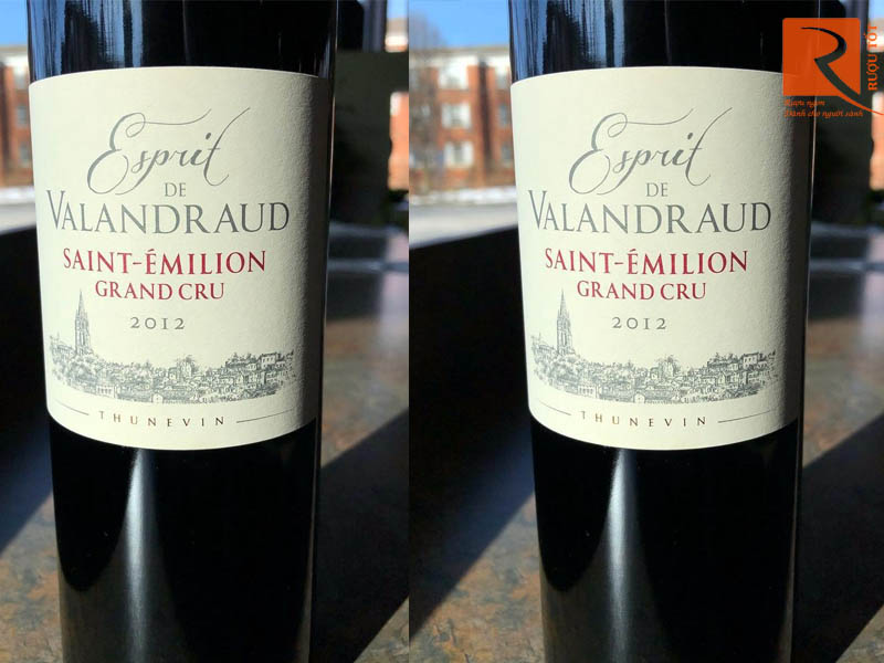 Rượu vang Pháp Esprit de Valandraud Saint Emillion