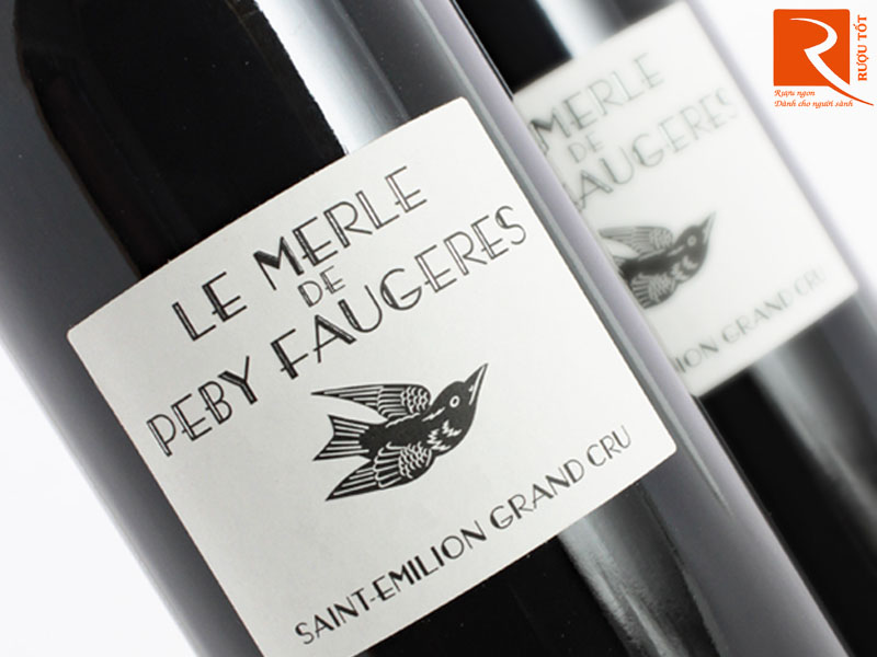 Rượu vang Pháp Le Merle de Peby Faugeres