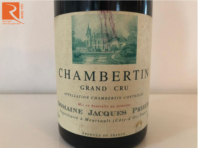 Rượu vang Pháp Chambertin Grand Cru Domaine Jacques Prieur