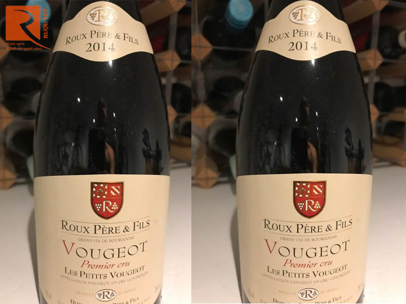 Rượu vang Pháp Roux Pere Fils Vougeot Premier Cru Les Petits Vougeots