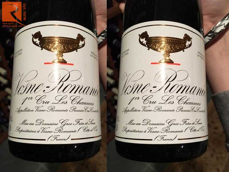 Rượu vang Pháp Domaine Gros Frere et Soeur Vosne Romanee