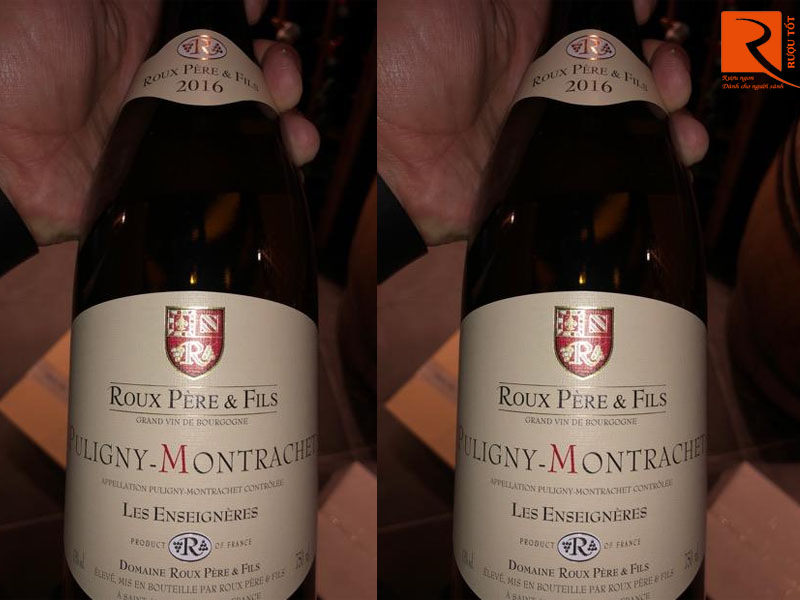 Rượu vang Pháp Roux Pere Fils Puligny Montrachet Les Enseigneres Gía rẻ