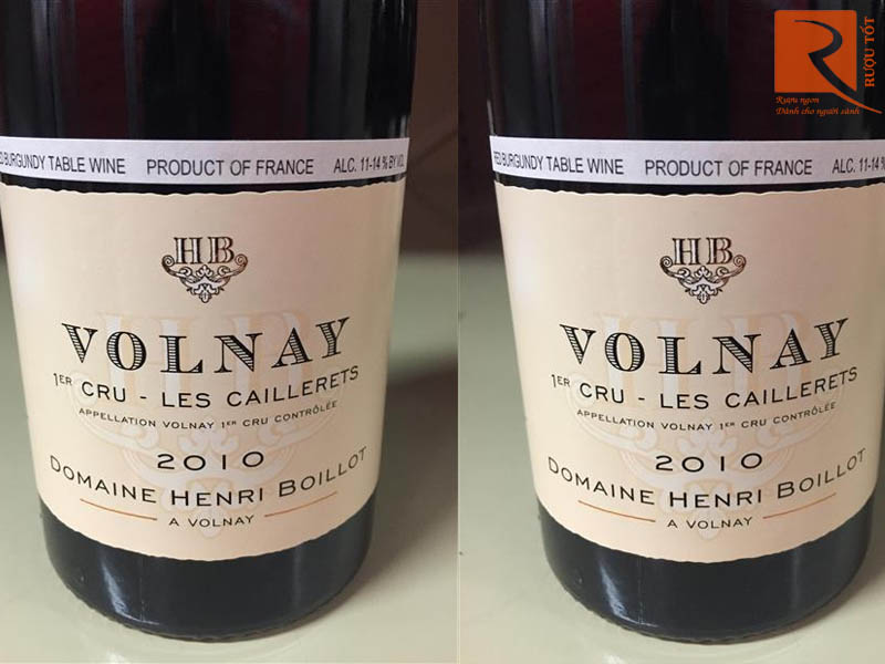 Rượu vang Pháp Volnay 1st Cru Les Caillerets Henri Boillot Gía rẻ