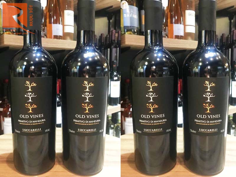 Rượu Vang Ý Old Vines Luccarelli Primitivo di Manduria GIá rẻ