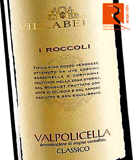 Rượu vang Ý Villabella Valpolicella Classico I Roccoli